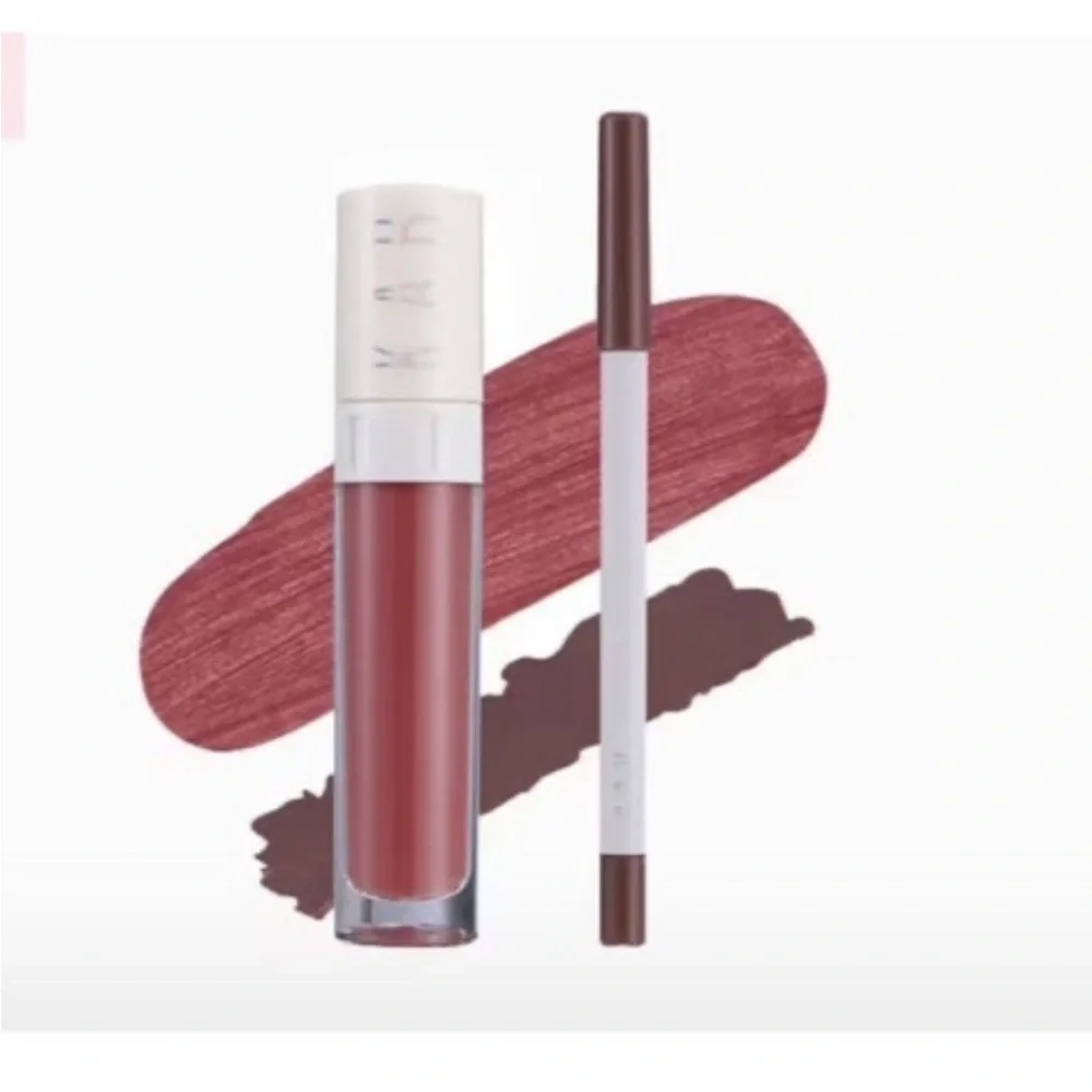 KAB Lip Liner and Lipstick Duo, Clinique Passion Pop Lipstick, Glowiest Lip Mask